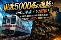 東武5000系の逸話：見た目は平成、中身は昭和？大手私鉄最後の「吊り掛け駆動車」が遺した技術者たちの執念と驚異のギャップ