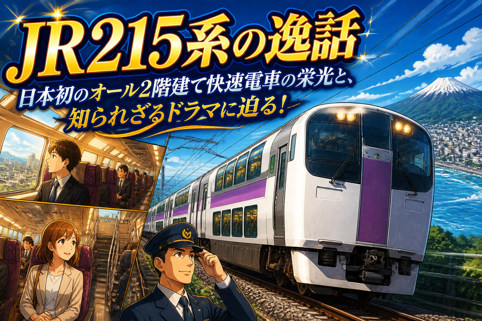 JR215系の逸話:日本初のオール2階建て快速電車の栄光と、知られざるドラマに迫る!