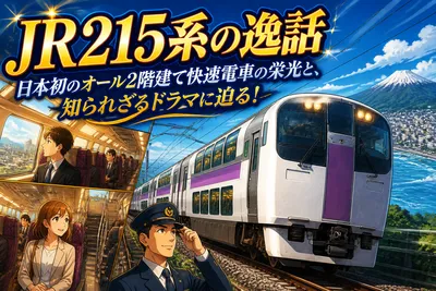 JR215系の逸話：日本初のオール2階建て快速電車の栄光と、知られざるドラマに迫る！