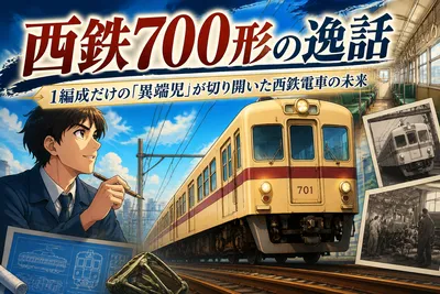 西鉄700形の逸話：1編成だけの「異端児」が切り開いた西鉄電車の未来