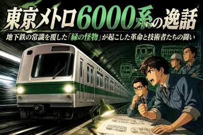 東京メトロ6000系の逸話：地下鉄の常識を覆した「緑の怪物」が起こした革命と技術者たちの闘い
