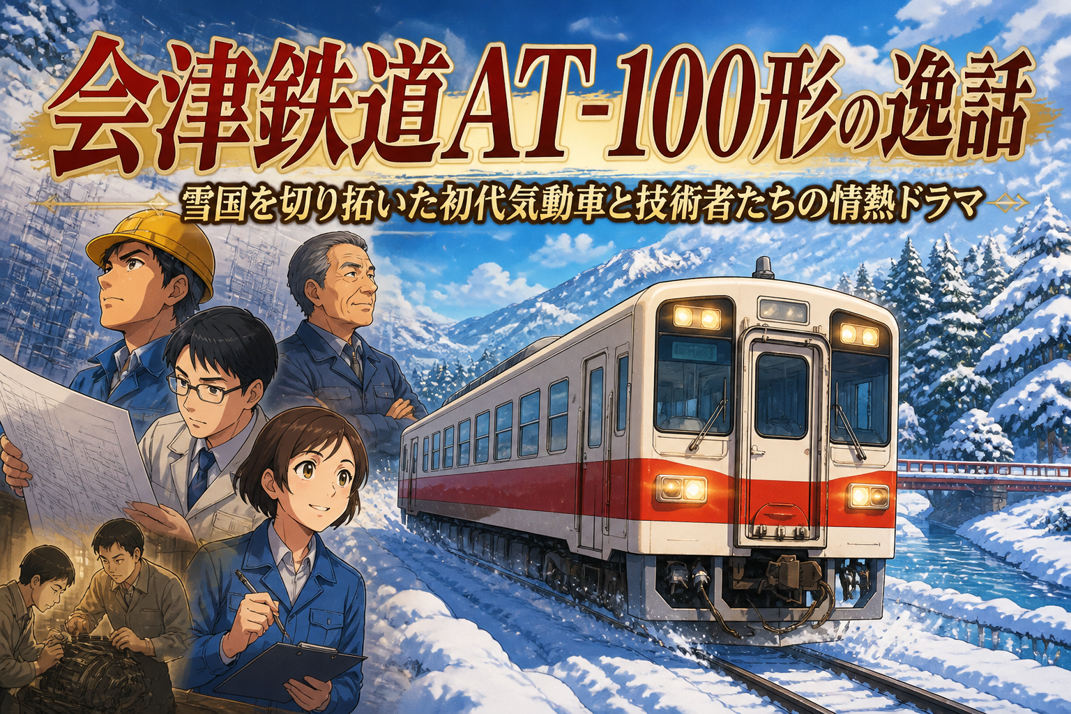 会津鉄道AT-100形の逸話:雪国を切り拓いた初代気動車と技術者たちの情熱ドラマ