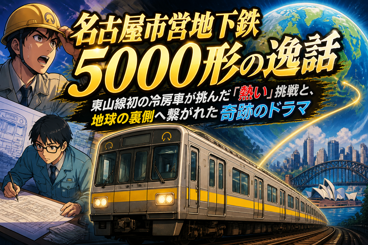 名古屋市営地下鉄5000形の逸話：東山線初の冷房車が挑んだ「熱い」挑戦と、地球の裏側へ繋がれた奇跡のドラマ
